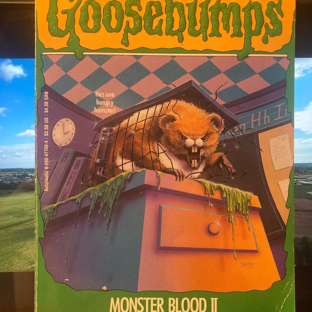 Vintage Book Goosebumps Monster Blood 2-RL Stine-1994 Print